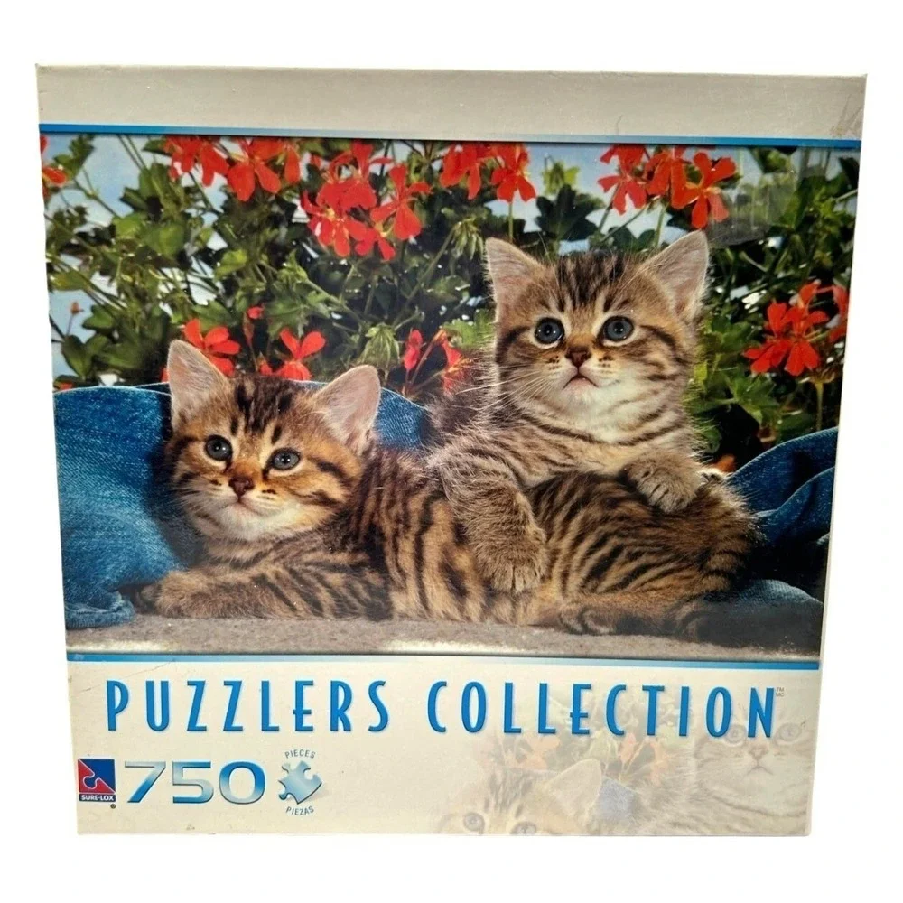 Denim Kittens 750‎ Piece Cat Puzzle 2008 Puzzlers Collection New Sealed